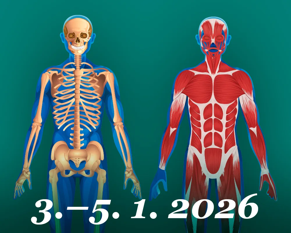 Minimum západní medicíny 1/4: Anatomie pohybové soustavy. První pomoc (3.–5. 1. 2026)