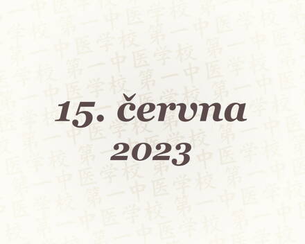 Tuina - ročníkové zkoušky – 15. 6. 2023