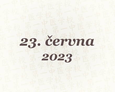 Tuina - ročníkové zkoušky – 23. 6. 2023