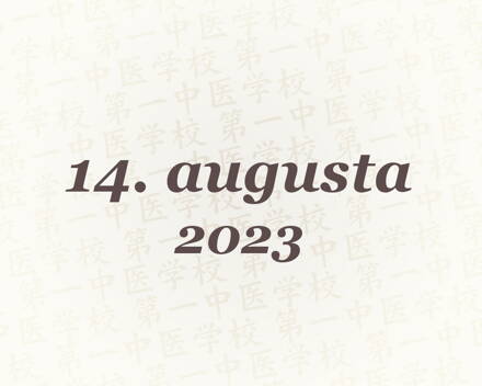 Tuina - ročníkové zkoušky – 14. 8. 2023