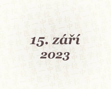 Tuina - ročníkové zkoušky – 15. 9. 2023