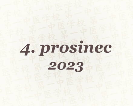 Tuina - ročníkové zkoušky – 4. 12. 2023
